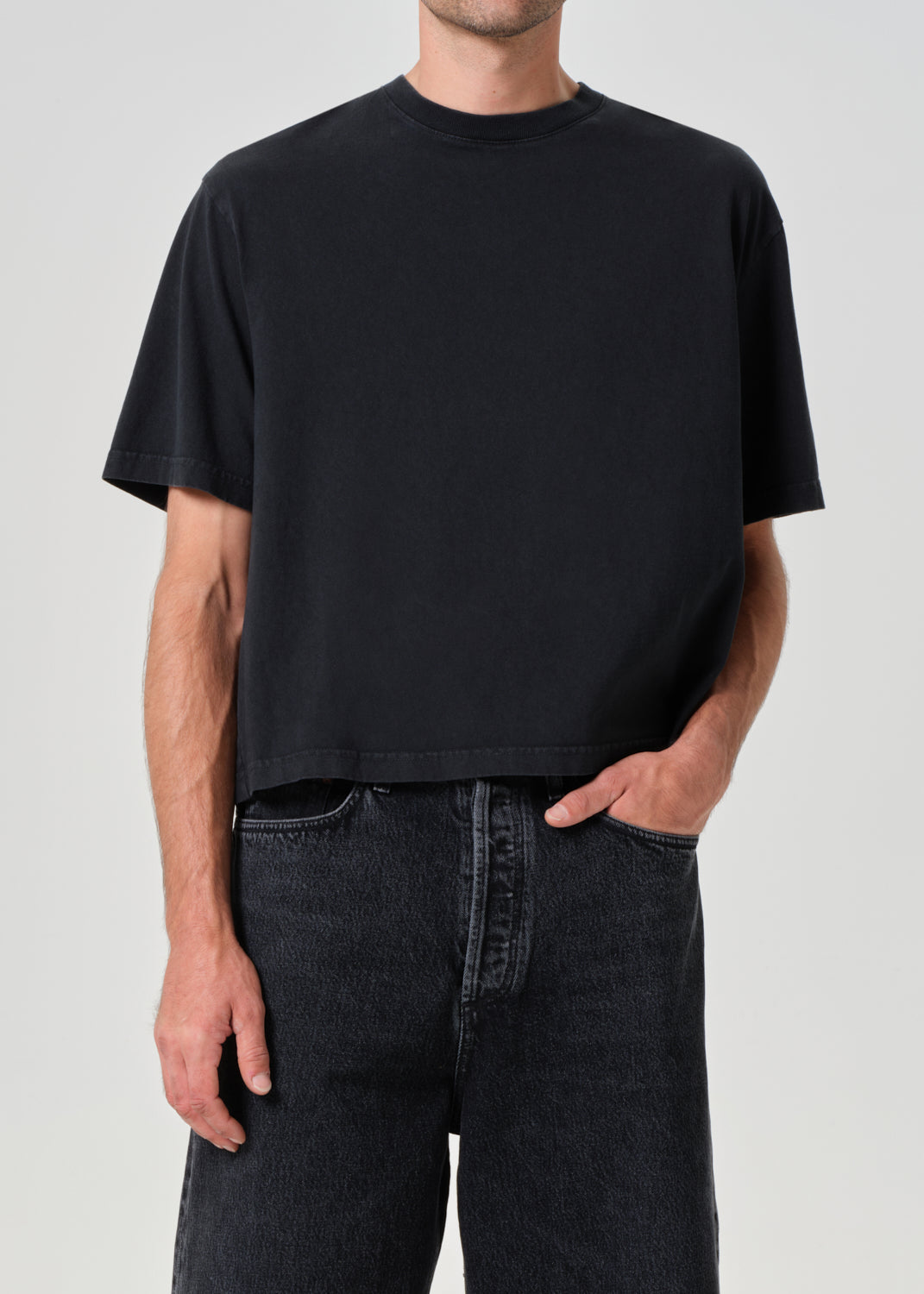 Marr Tee in Washed Black