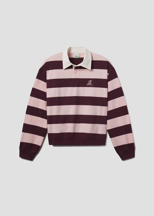 AGOLDE / RSVP Rugby in Pink / Burgundy