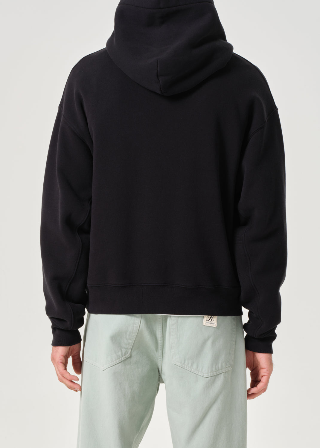 AGOLDE / RSVP Arch Logo Hoodie in Black / Mint