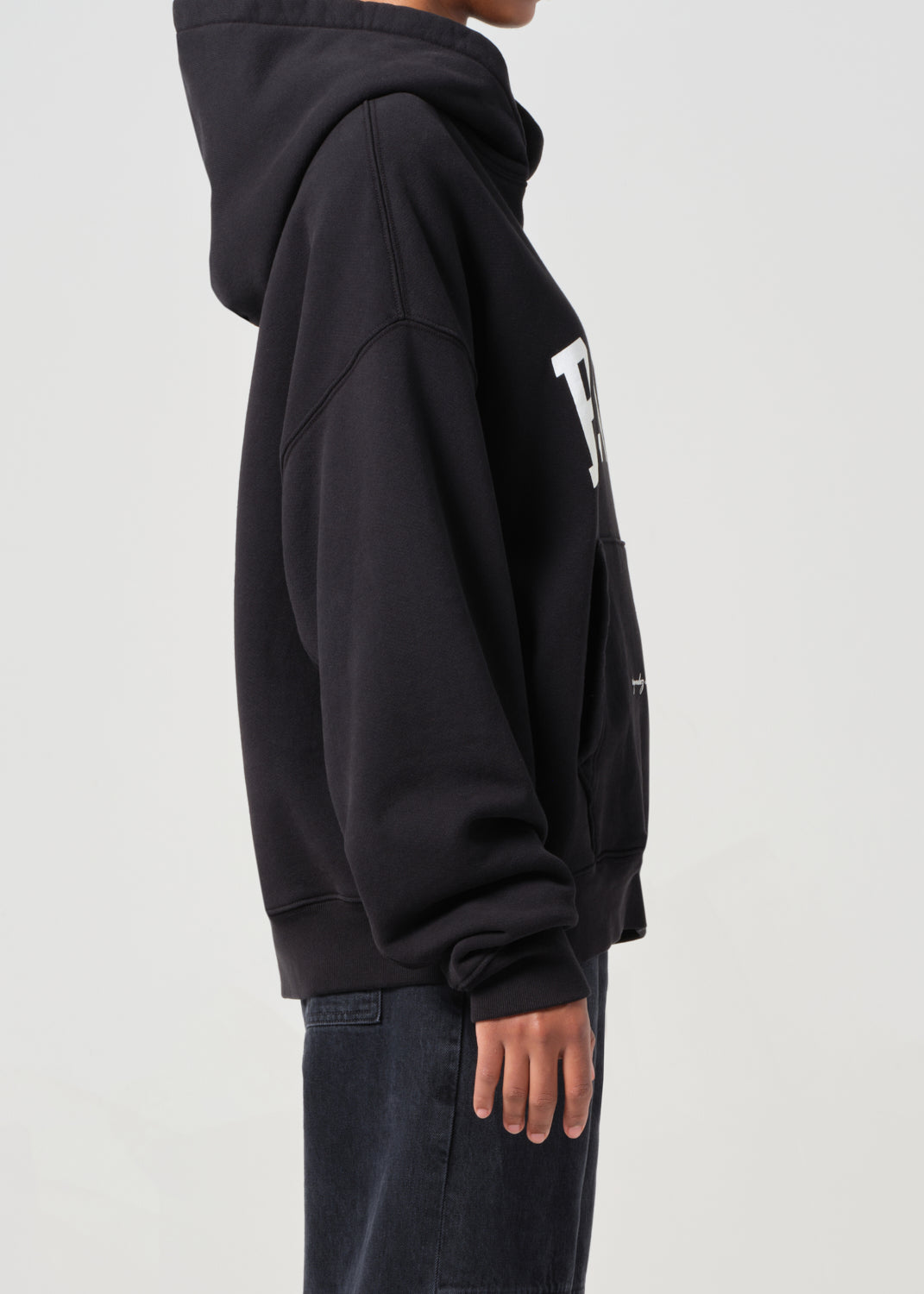 AGOLDE / RSVP Arch Logo Hoodie in Marker / Chalk