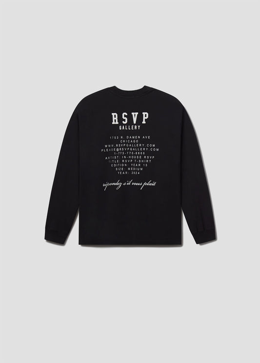 AGOLDE / RSVP Gallery L/S Tee in Black / White