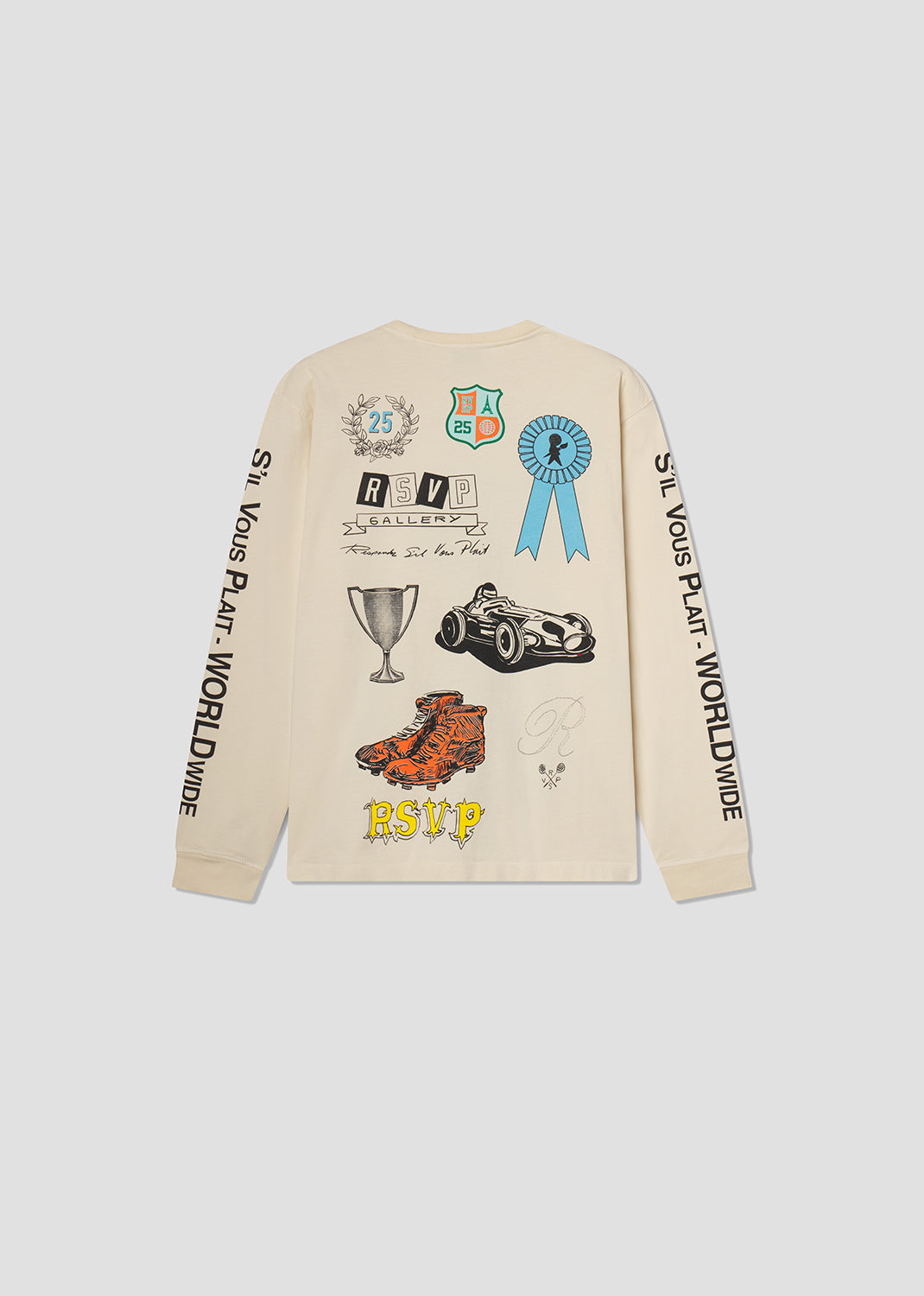 Agolde / Rsvp Long Sleeve Collegiate in Natural – AGOLDE