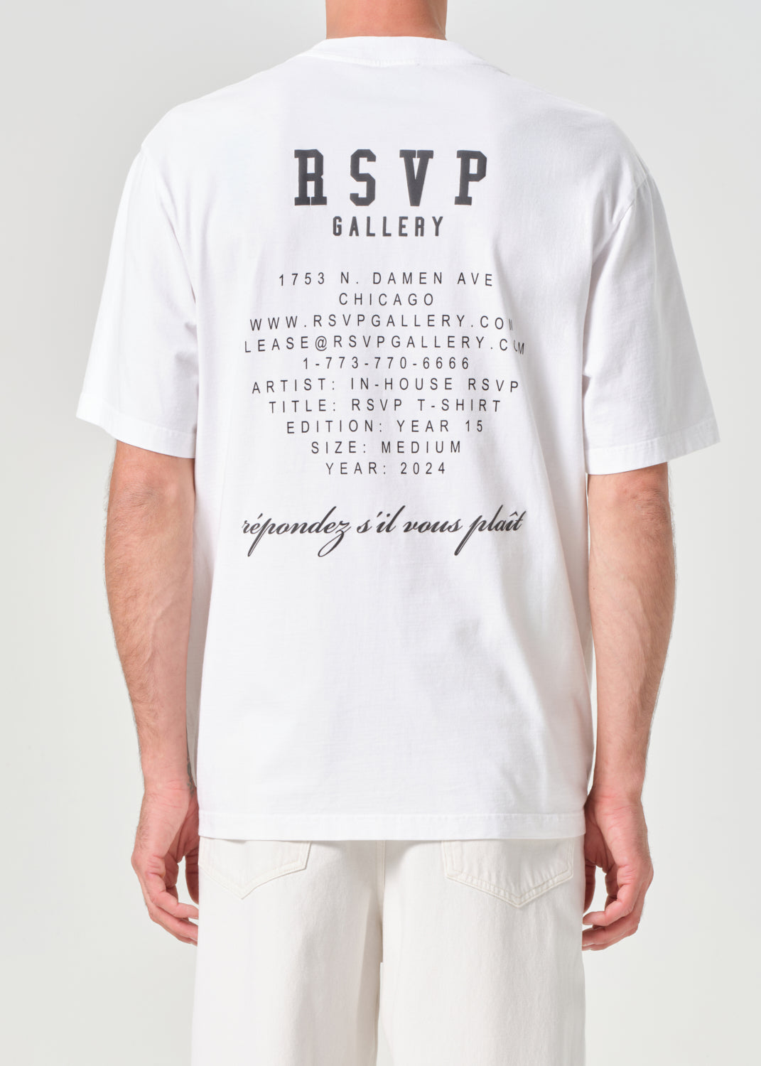 AGOLDE / RSVP Gallery S/S Tee in White / Black