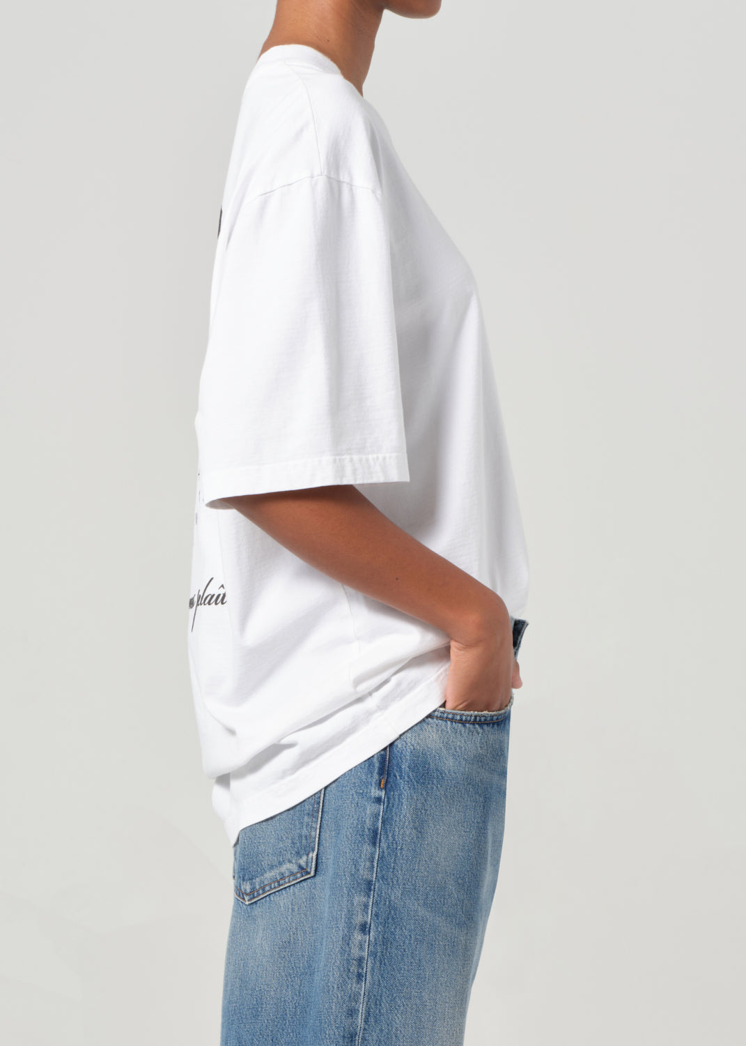 AGOLDE / RSVP Gallery S/S Tee in White / Black