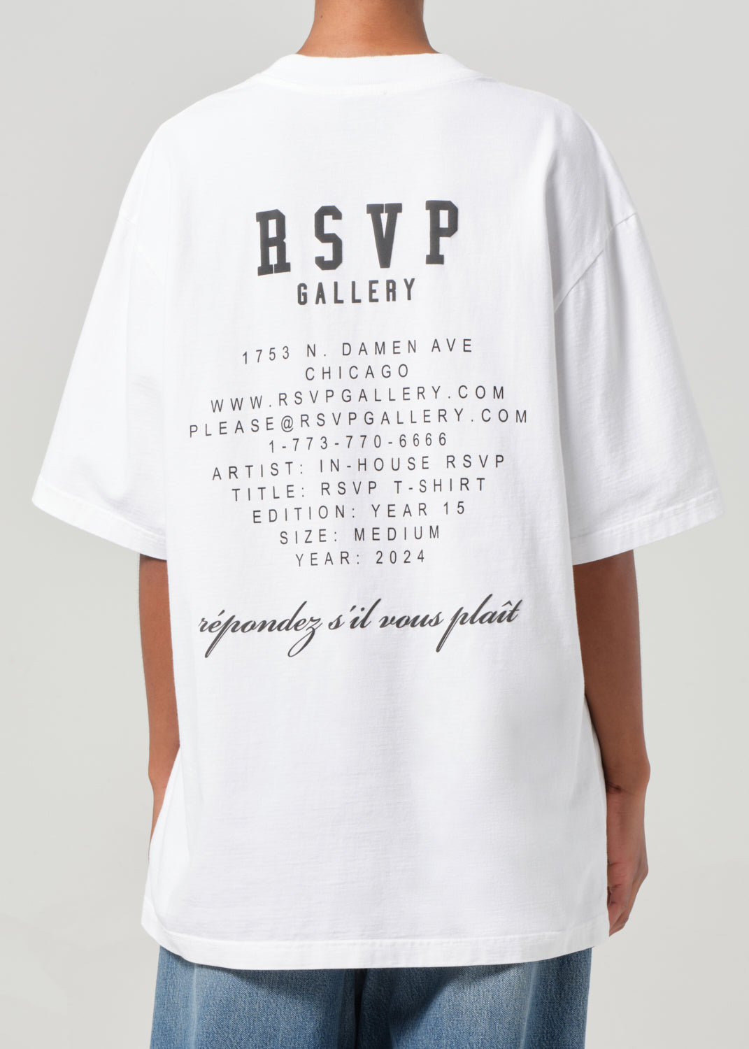 AGOLDE / RSVP Gallery S/S Tee in White / Black