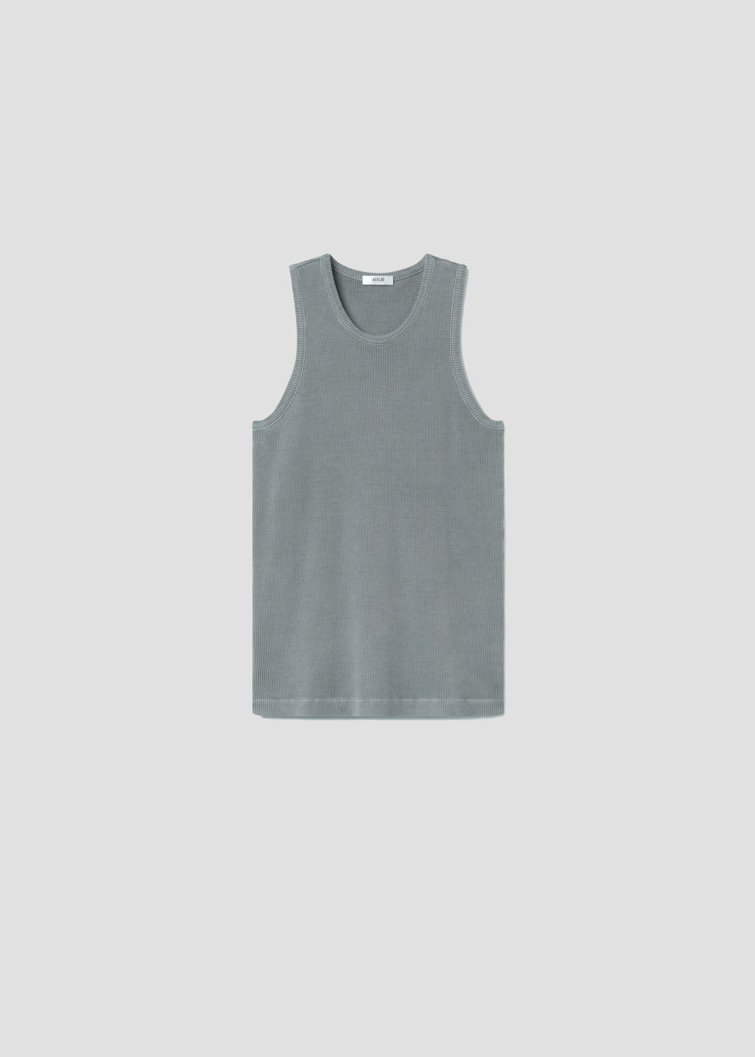Grey tank top on a grey background