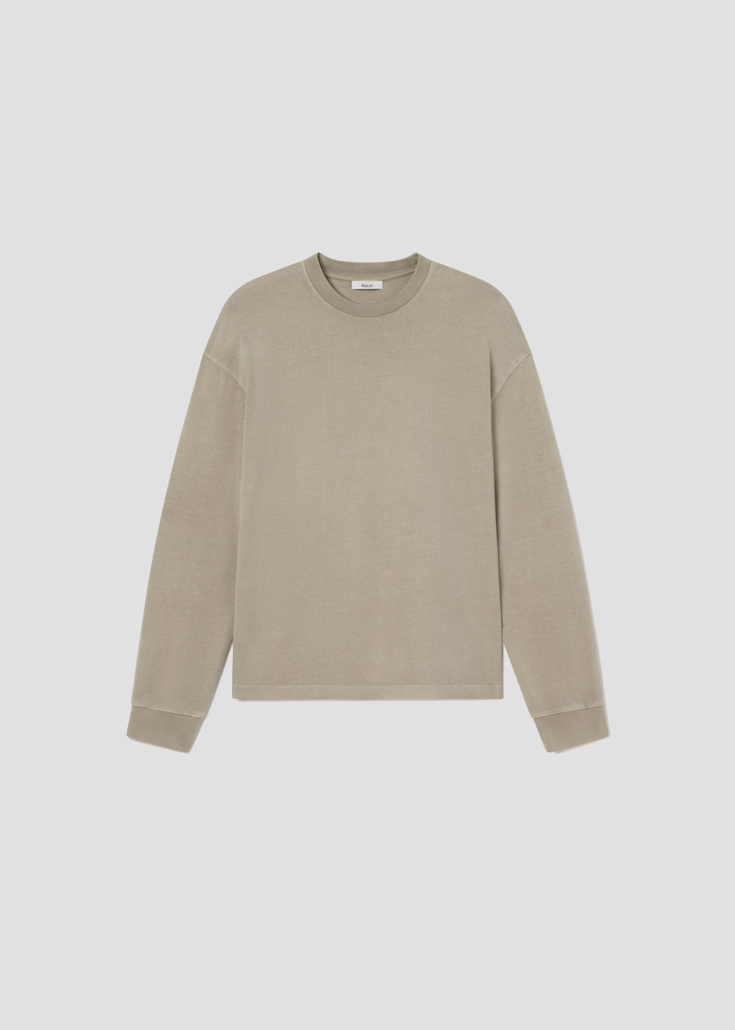 Beige sweatshirt on a light gray background