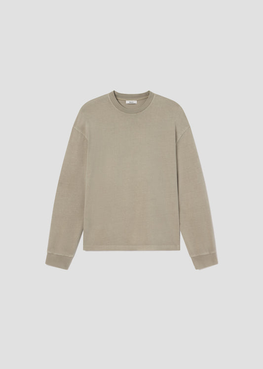 Beige sweatshirt on a light gray background
