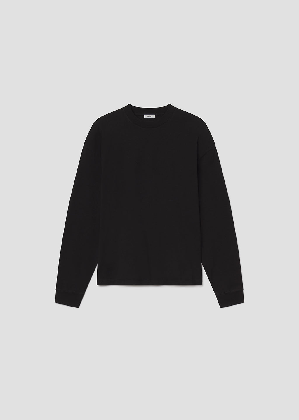 Black sweater on a grey background