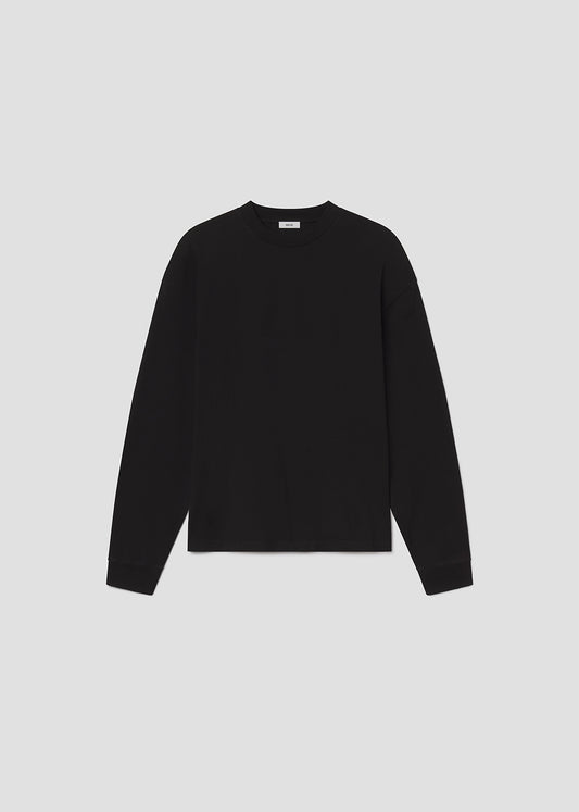Black sweater on a grey background