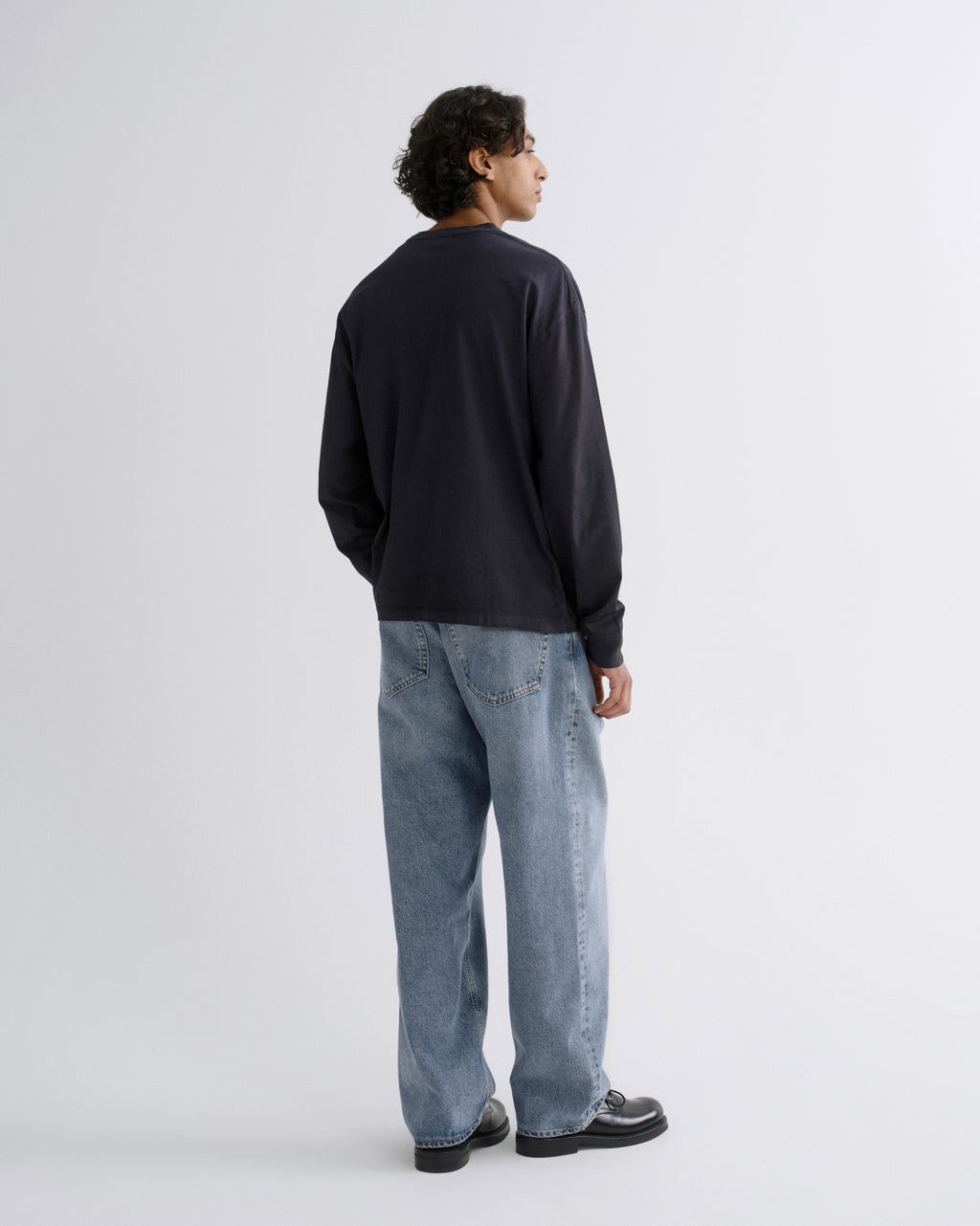 Asha Long Sleeve Mock Neck Tee in Screen