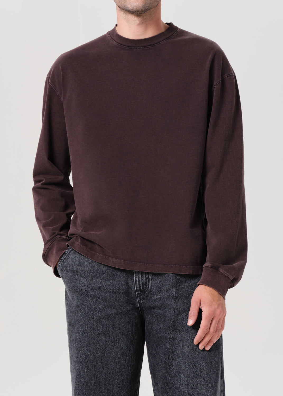 Long Sleeve Drop Shoulder Asha in Mocha – AGOLDE