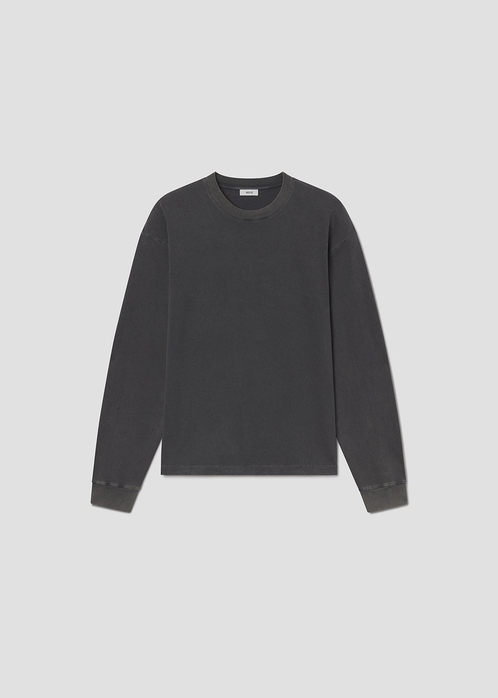 Dark grey sweatshirt on a grey background