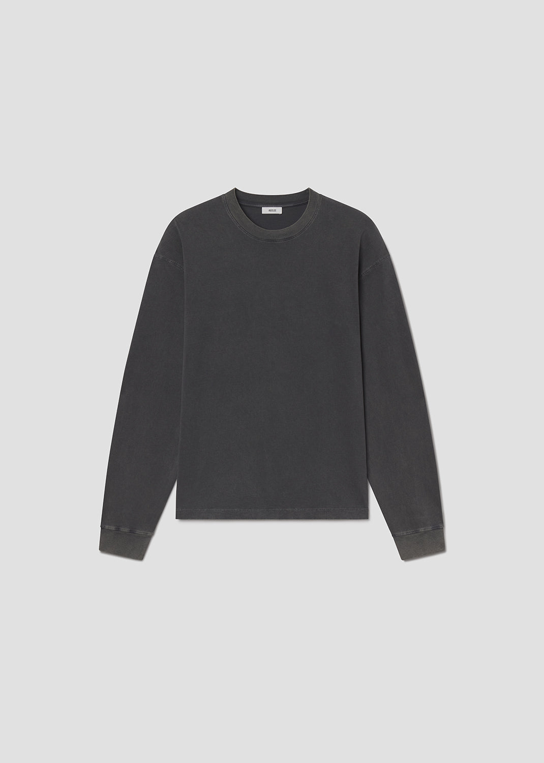 Dark grey sweatshirt on a grey background