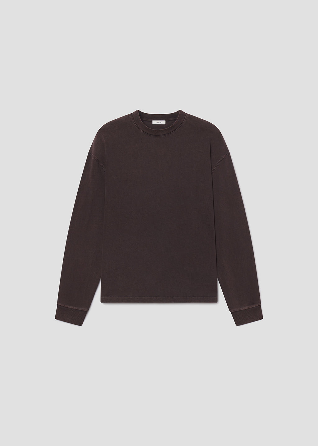Brown sweatshirt on a light gray background