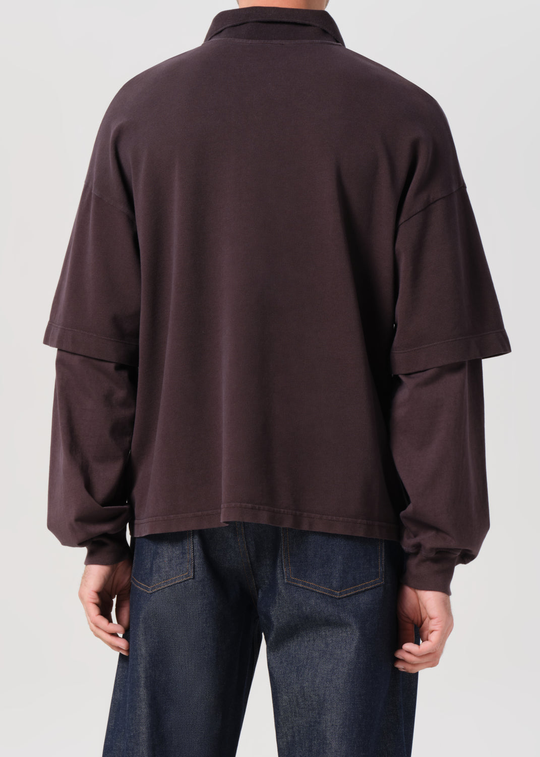 Double Sleeve Polo in Elysian back