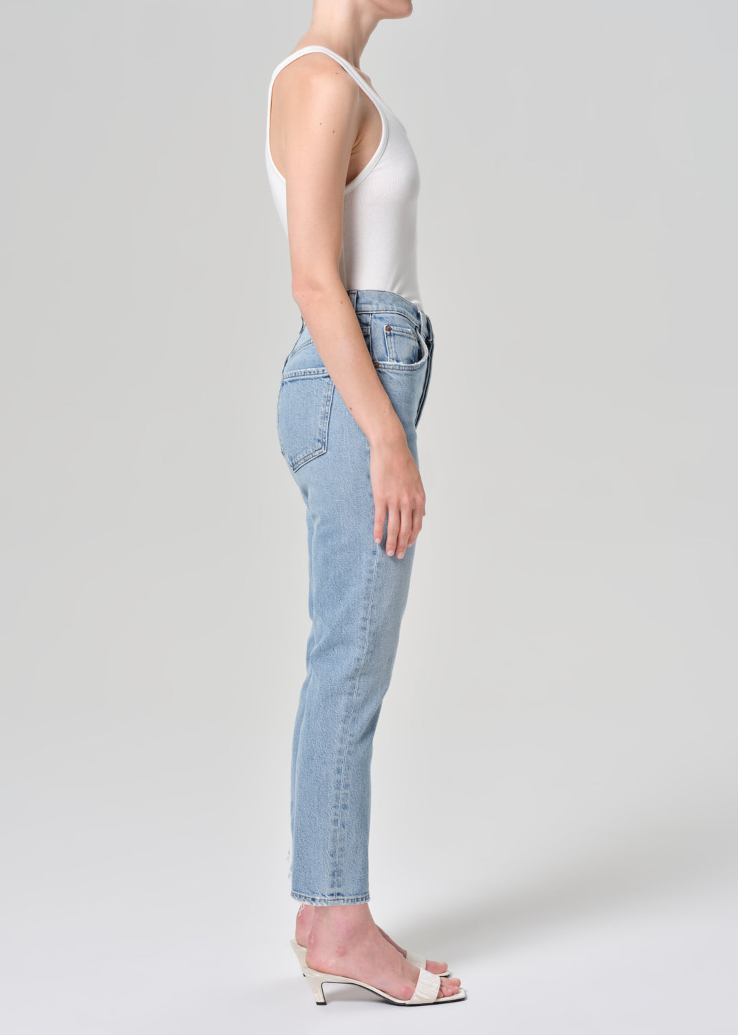 Riley High Rise Straight Crop (Stretch) in Formula