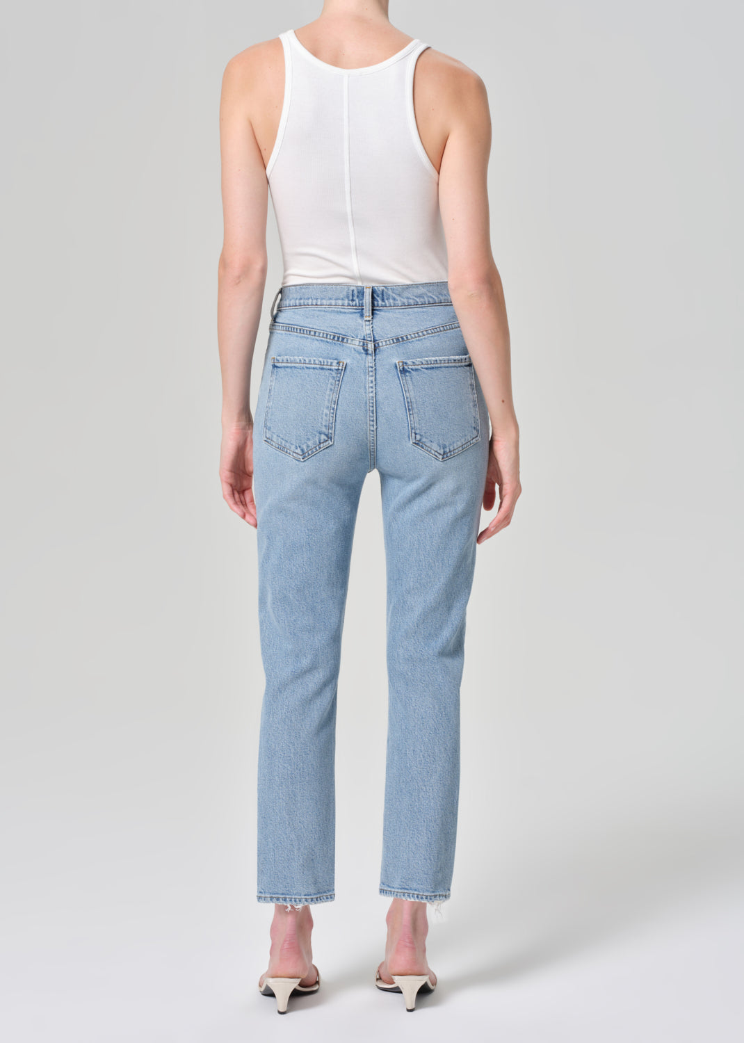 Riley High Rise Straight Crop (Stretch) in Formula