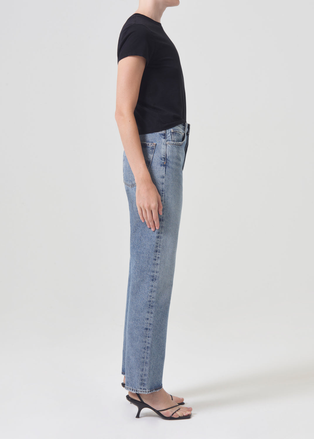 90's Pinch Waist High Rise Straight in Navigate