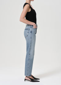 90's Pinch Waist High Rise Straight in Navigate