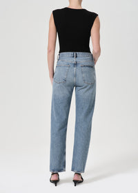 90's Pinch Waist High Rise Straight in Navigate
