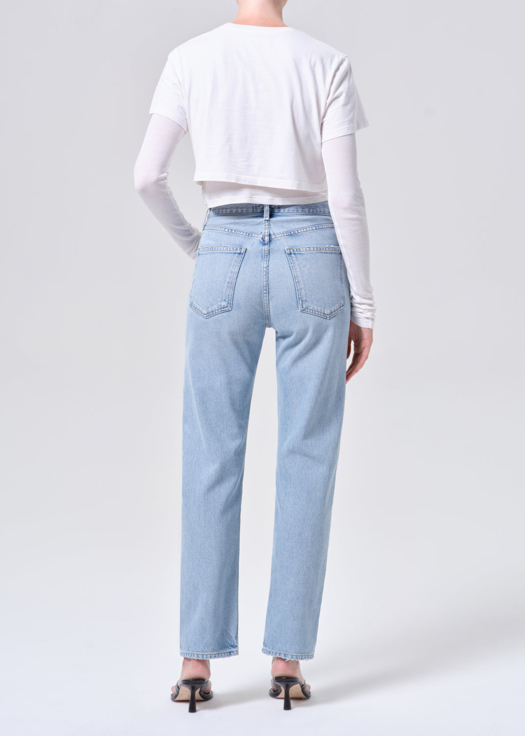 90s Pinch Waist High Rise Straight in Addition