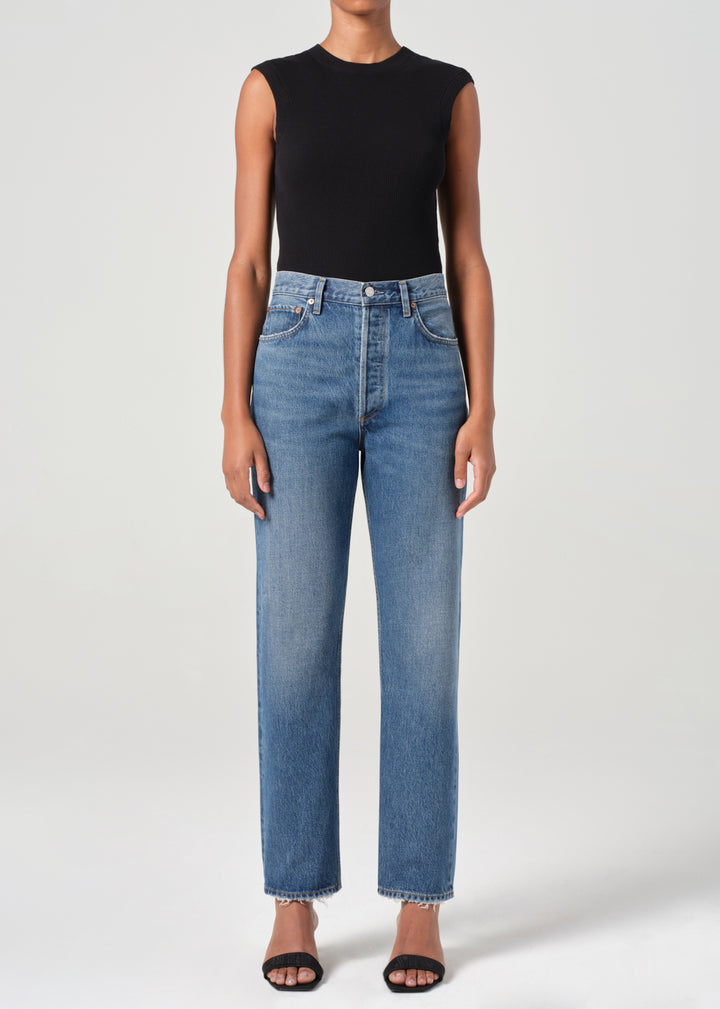 AGOLDE | MID-RISE KICK BOOT DENIM | CURVE