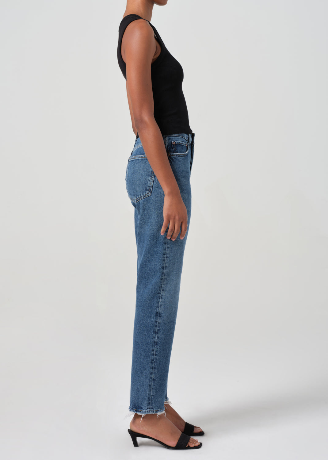 90's Pinch Waist High Rise Straight in Range