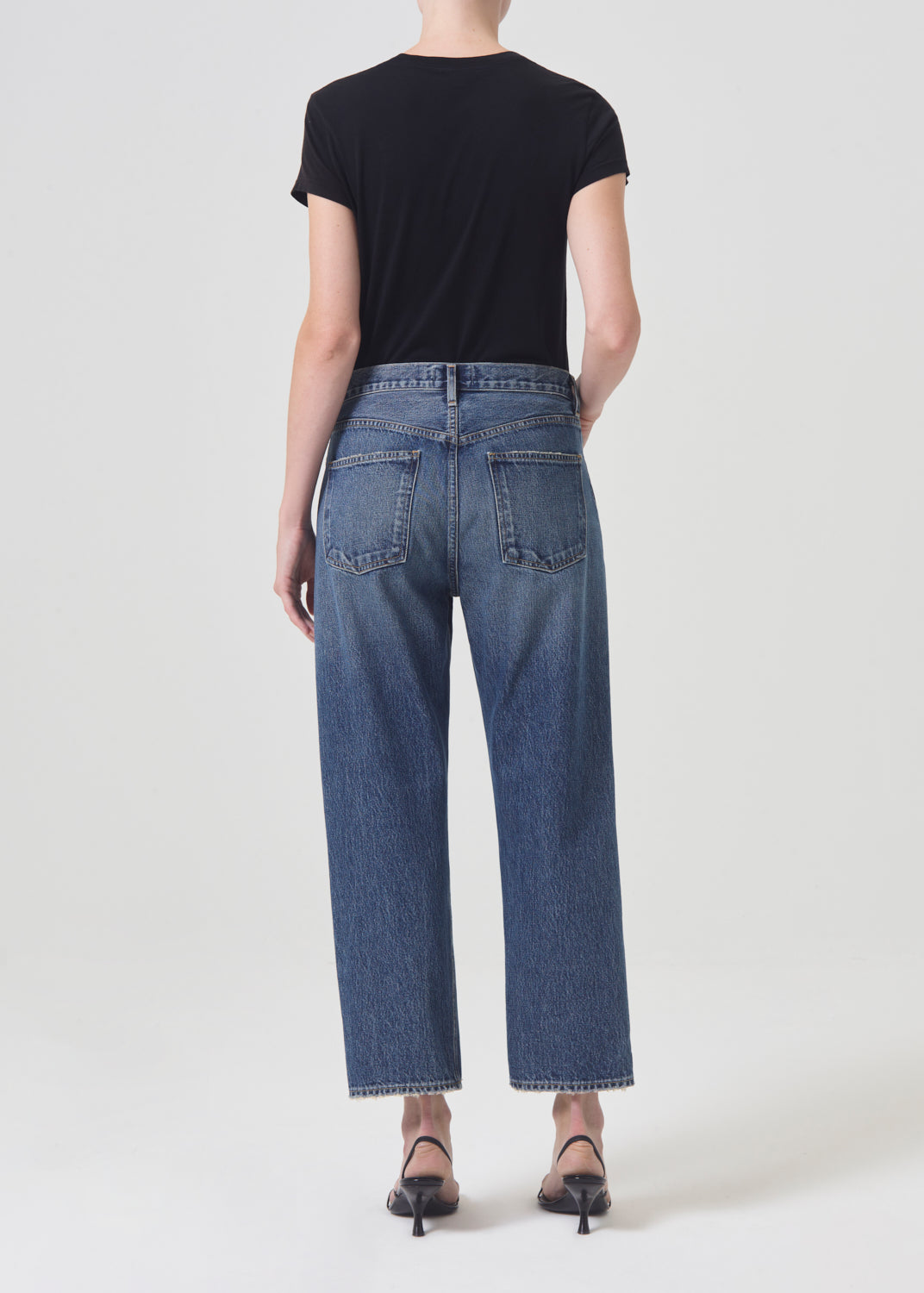 90's Crop Mid Rise Straight in Imagine – AGOLDE