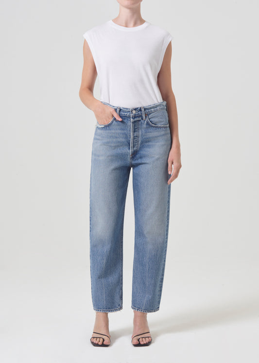 90's Crop Mid Rise Straight in Hooked
