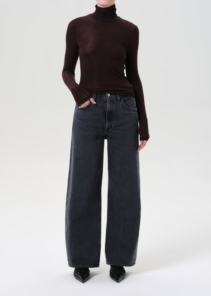 【YOURNUS】Chicago Black Curve Wide Denim YOURNUS】Chicago Black Curve Wide Denim