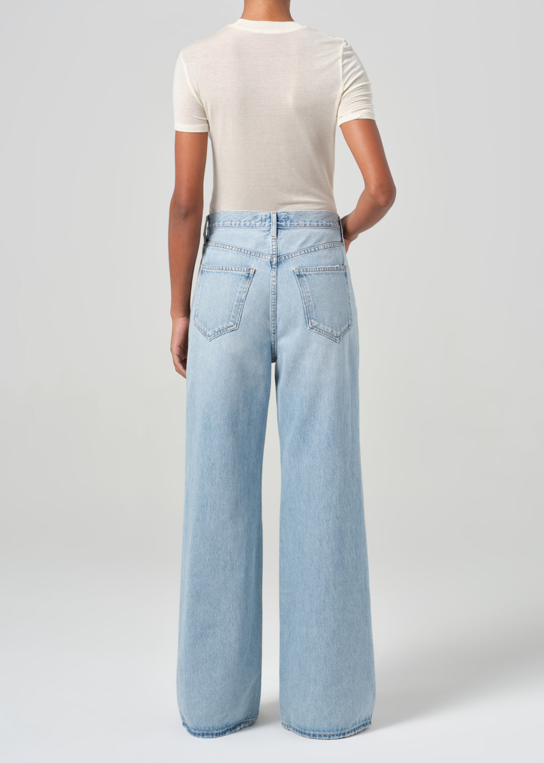 Dame High Rise Wide Leg No Cuff in Conflict back