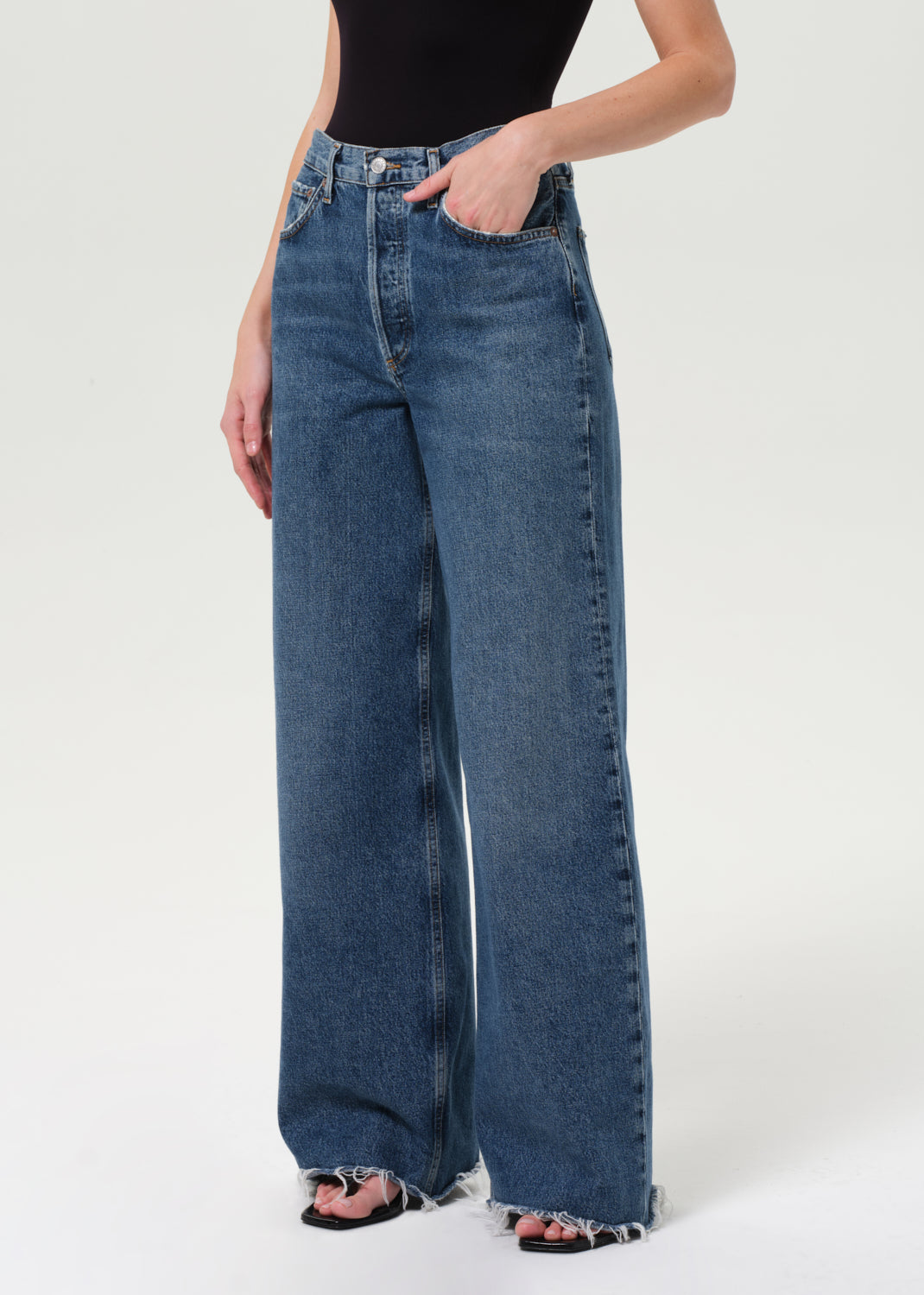 デニム・ジーパン AGOLDE Woman Jeans Blue A91591206 CONTROL 90's Pinch Waist High Rise Straight in Range – AGOLDE