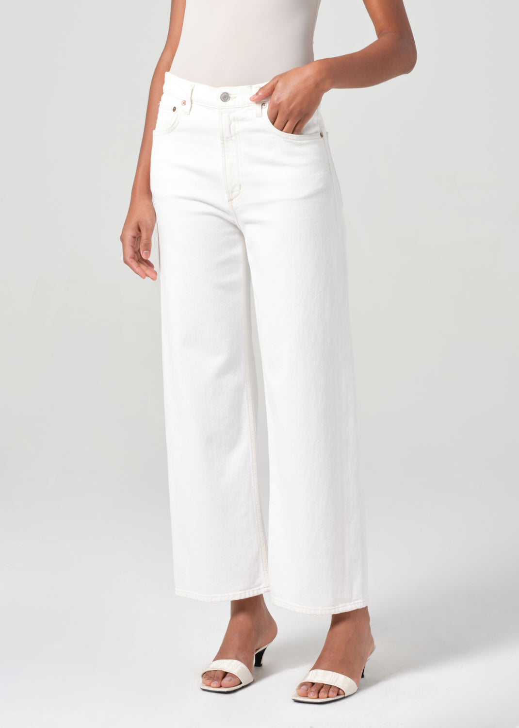 Ren Jean (Stretch) in White Wash