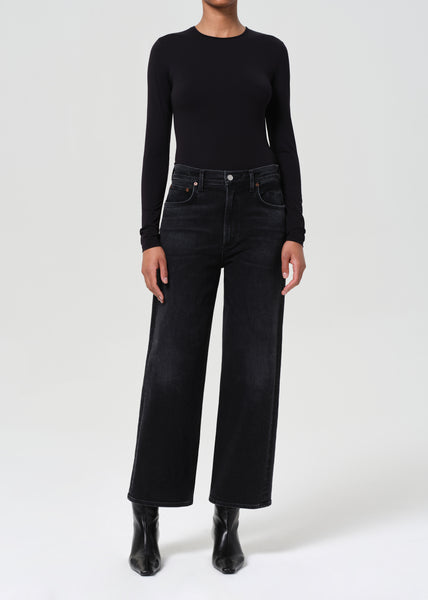 【Agolde】 Slater high-riseワイドレッグジーンズ Ren Jean (Stretch) in Hush – AGOLDE