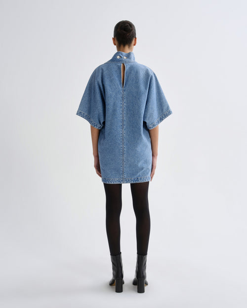 denim dress tights Kembra Weightless in Magnify XL / Magnify collection-auto_elara day wearability while maintaining Blue Chiffon Evening Dress Color:OLIVE
