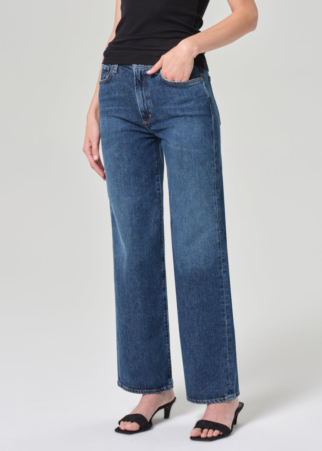 Harper Straight Jean (Stretch) Petite in Tempo