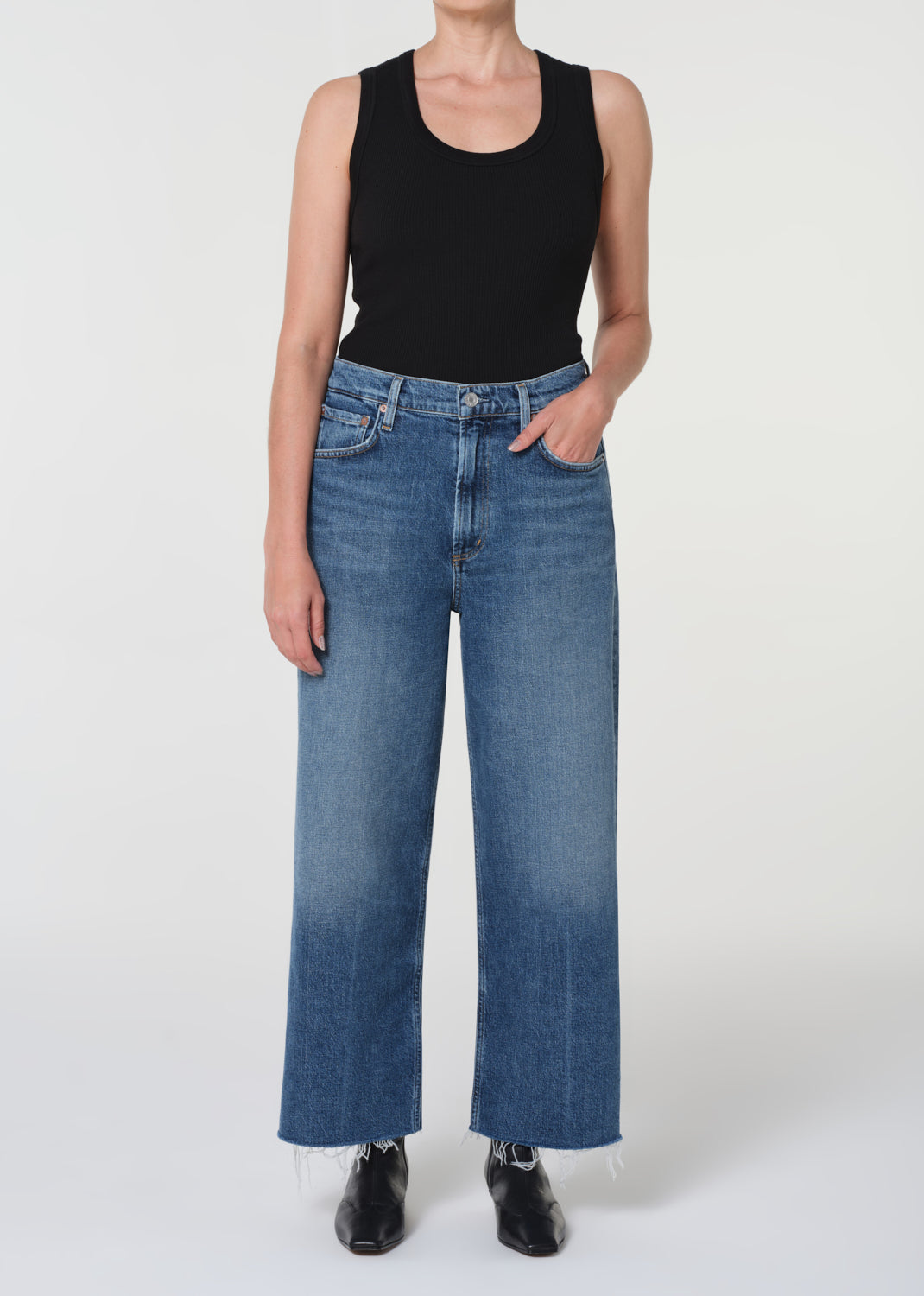 Ren Jean Petite in Chord Front Full Body