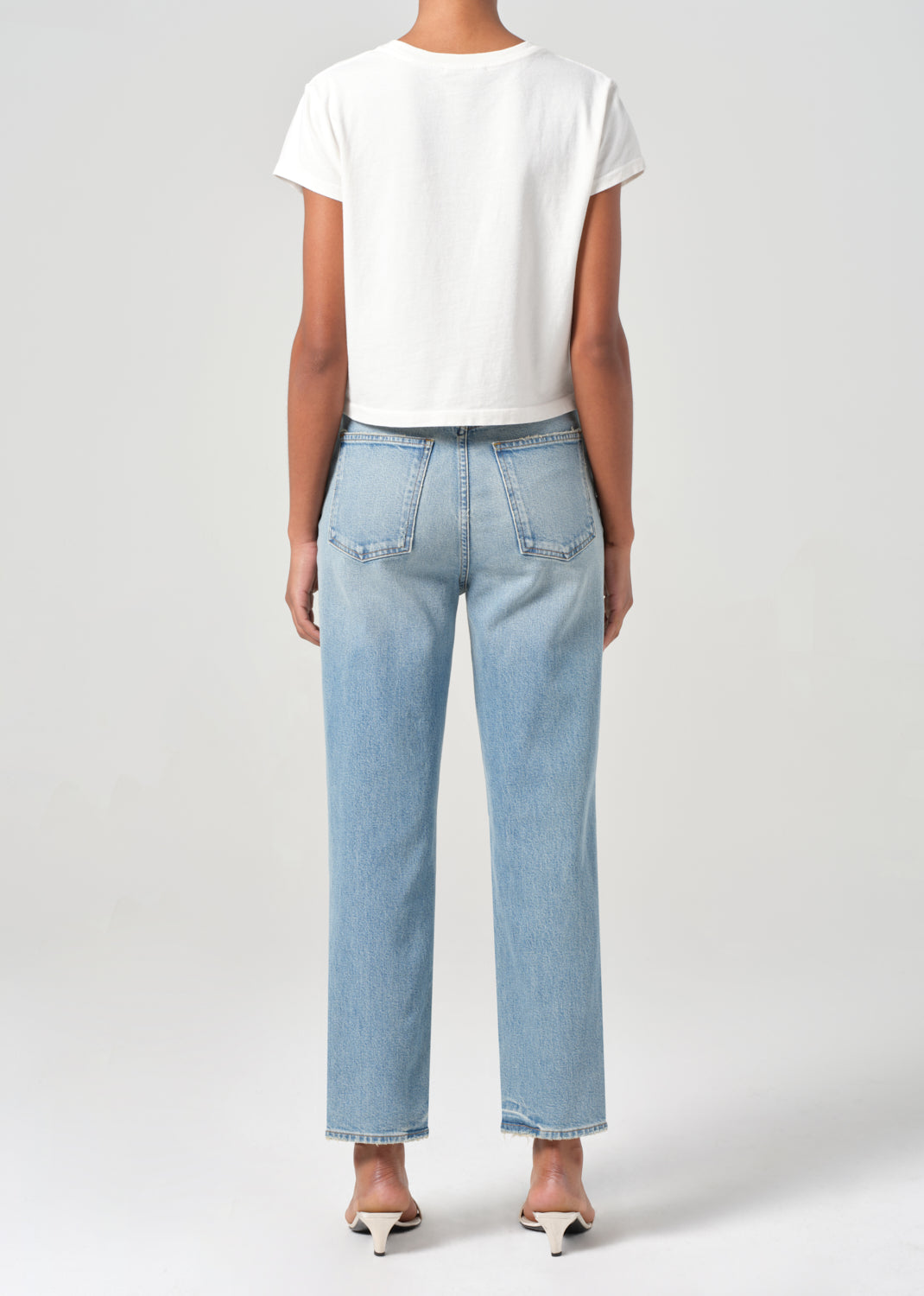 90'S Pinch Waist Crop in Ripple back