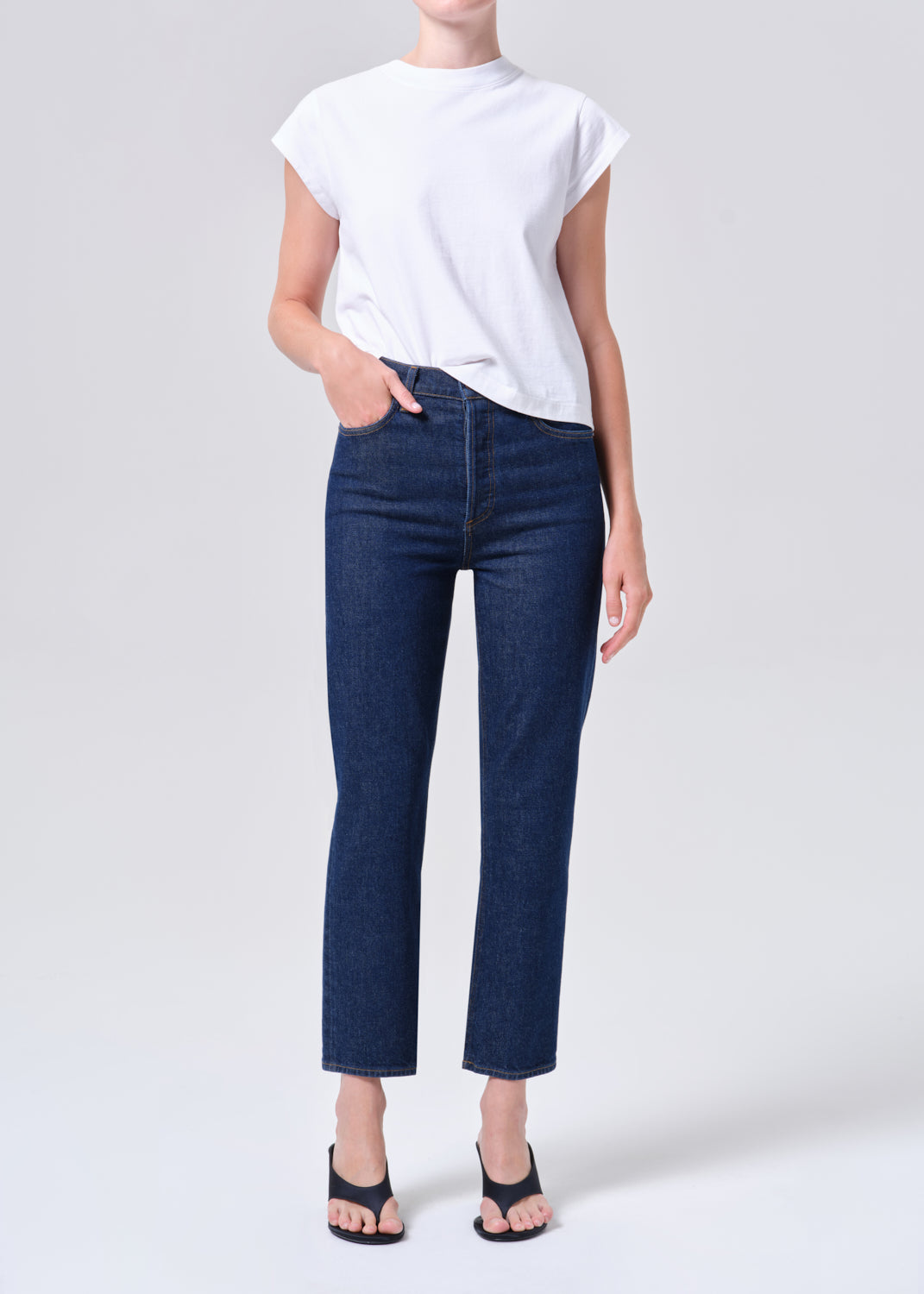 90's Pinch Waist Crop (Comfort Stretch) in Reissue