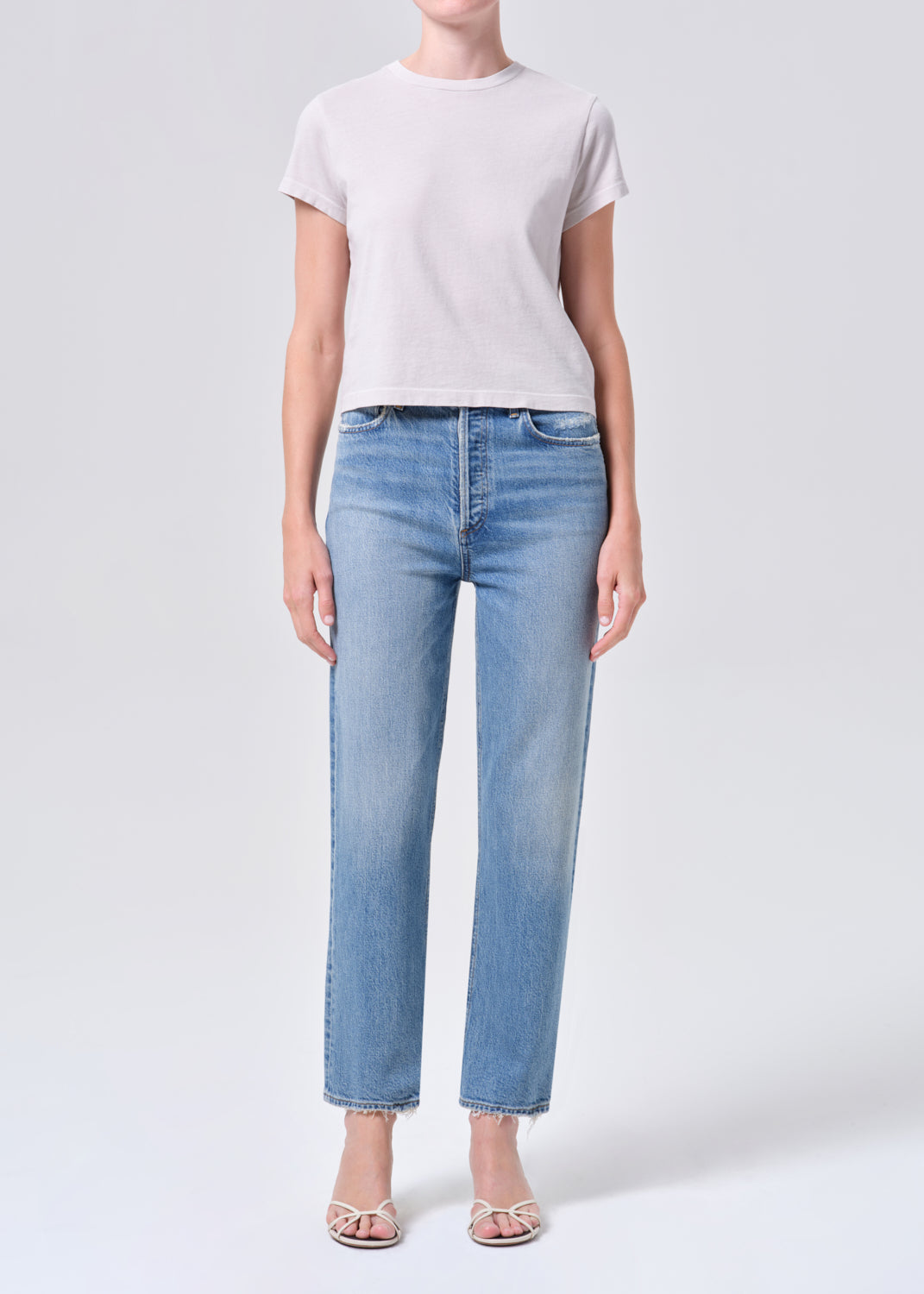 90's Pinch Waist Crop (Comfort Stretch) in Renew