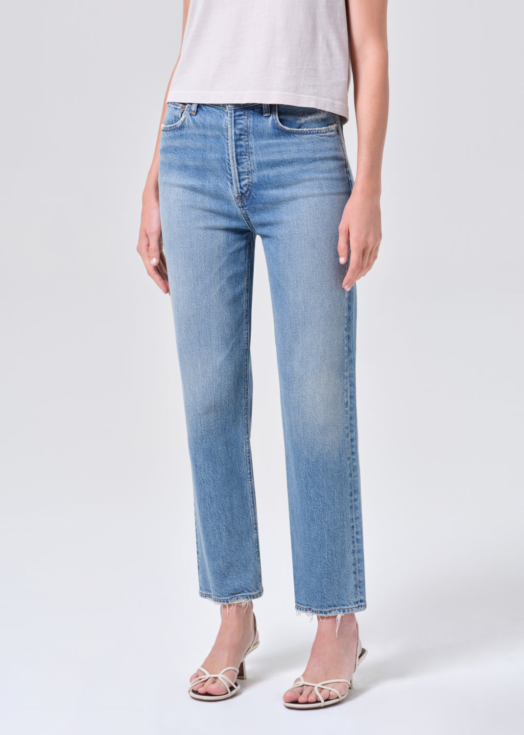 90S Pinch Waist Crop in Renew – AGOLDE