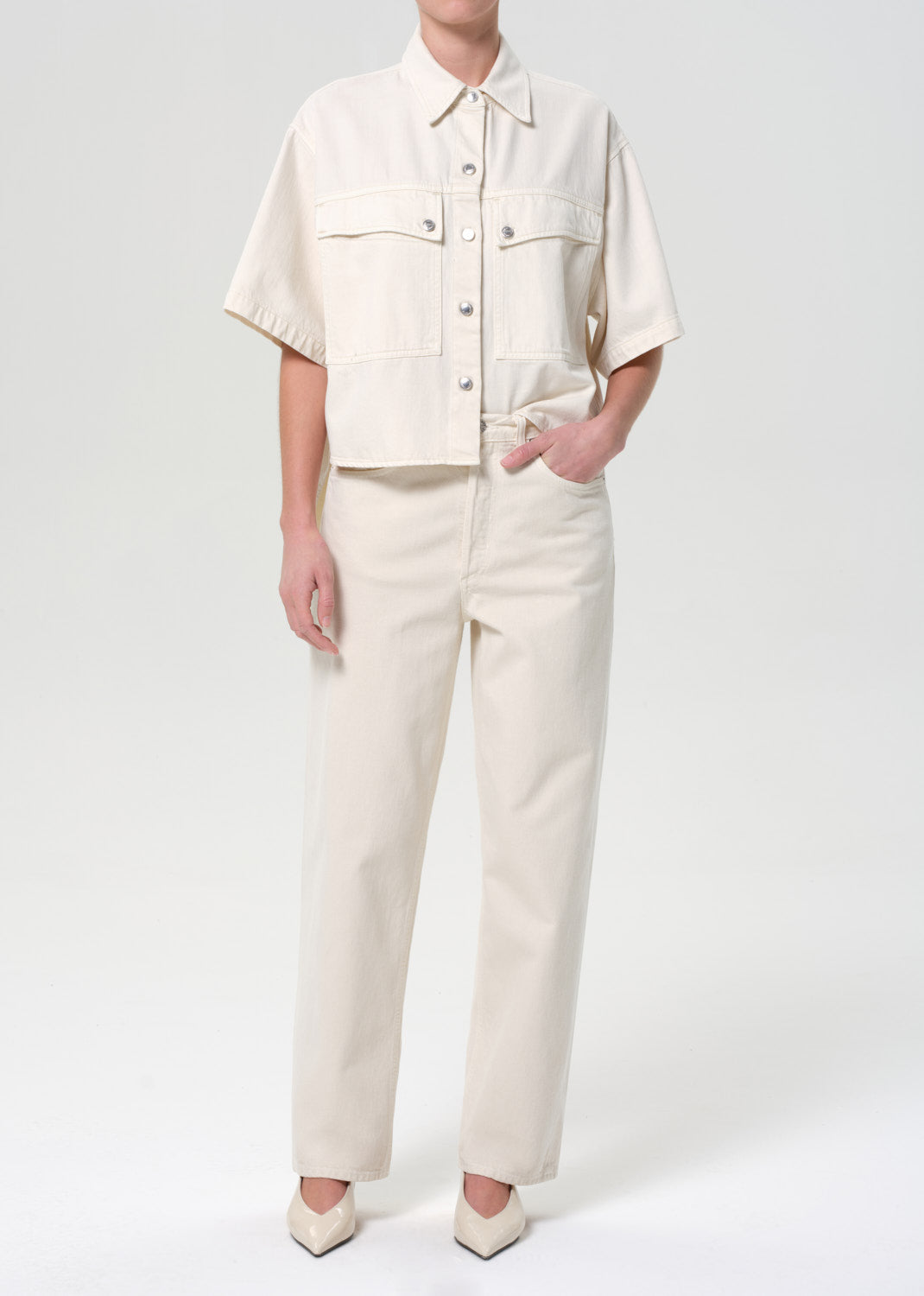 Henson Jean in Brown Rice front