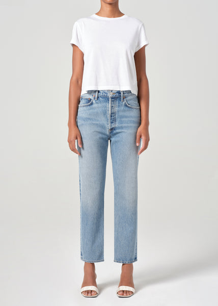 パンツ Agolde 90's pinch waist 25 90's Pinch Waist Crop in Stage – AGOLDE