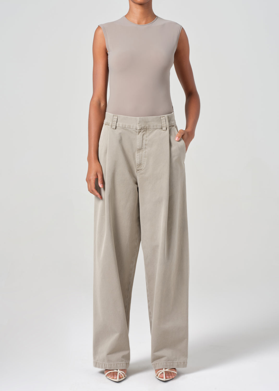 DERYN PANT GRAVEL FRONT