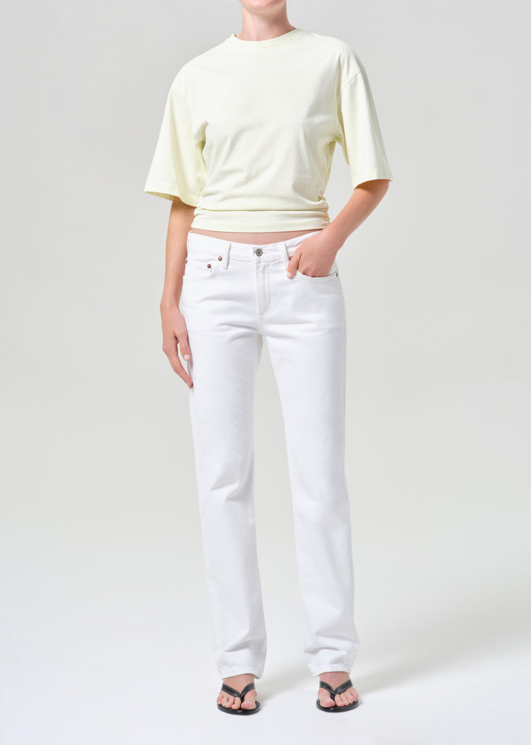 Low Rise Slim in Marshmallow