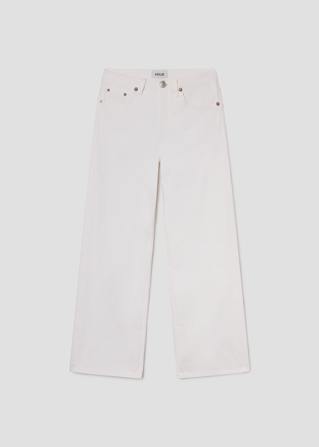 White pants on a white background