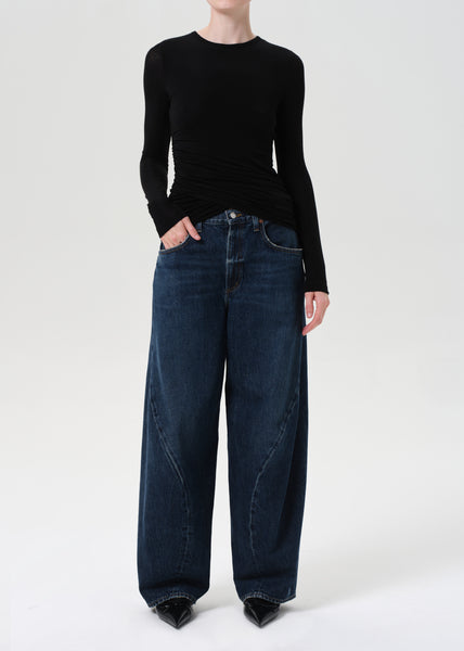 【YOURNUS】Dreaded Two-Tuck Over Wide Denim Twist Jean in Nexus – AGOLDE