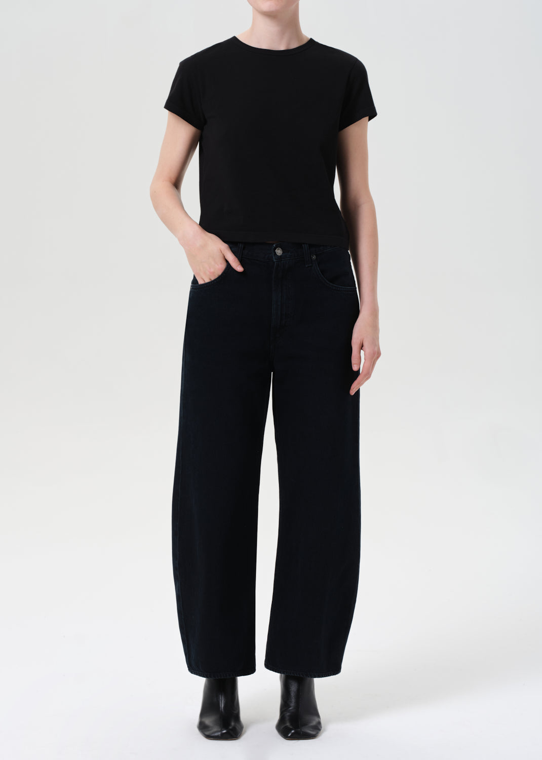 デニム・ジーパン AGOLDE Women Denim Pants A9230 1559BTW Black DENIM CARGO PANTS for Women - Agolde sale | Biffi