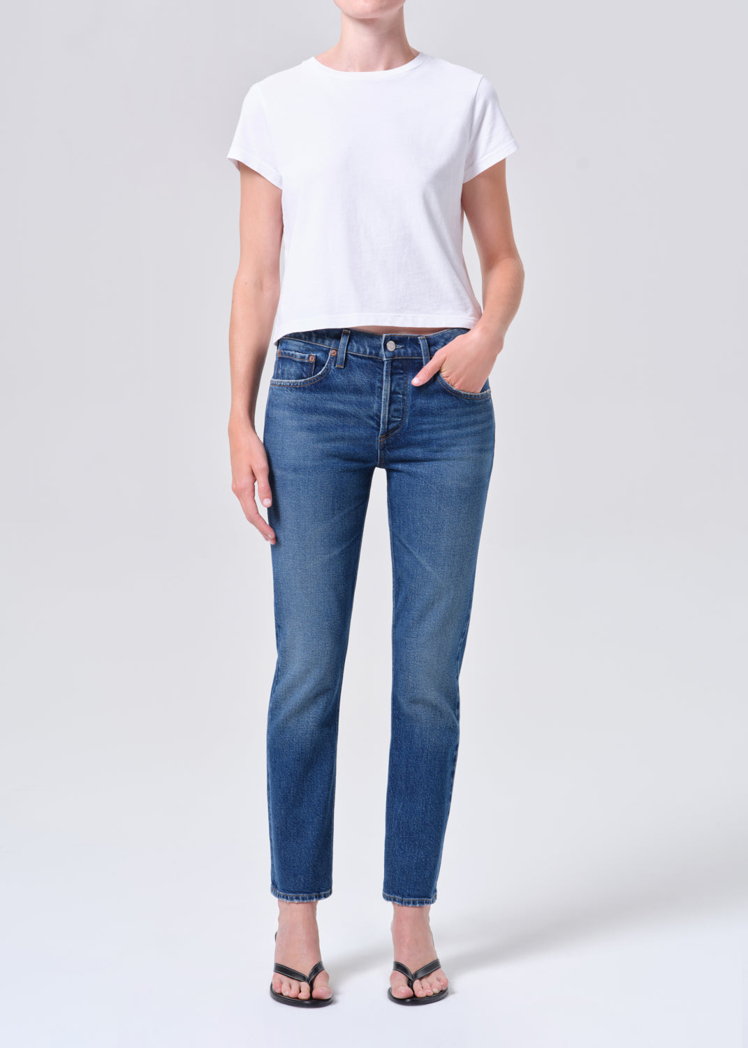 Cocktail Ankle Jean (Comfort Stretch) in Outline